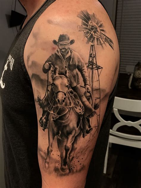 western arm tattoos|country tattoos for cowboys.